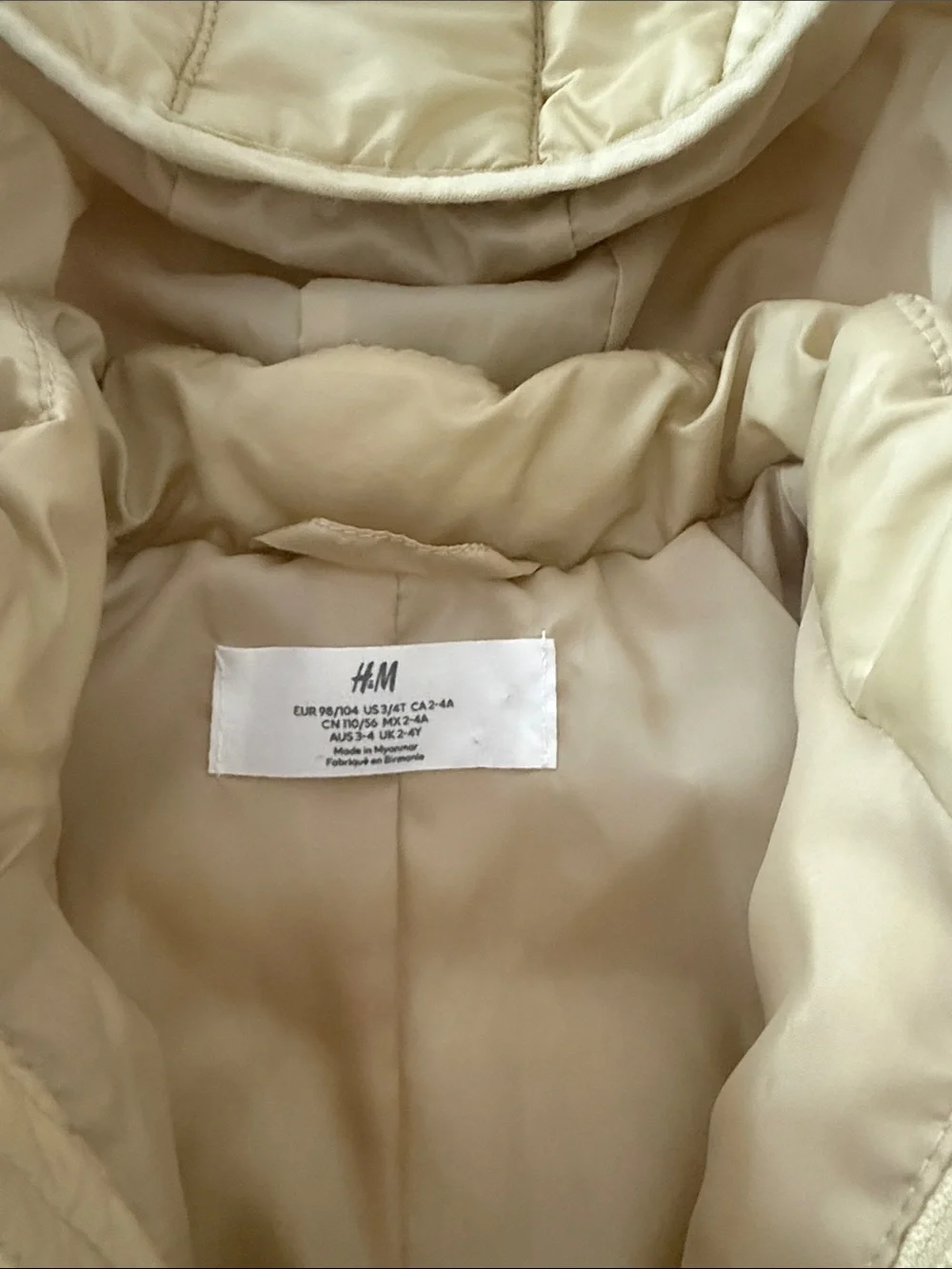 H&M light yellow